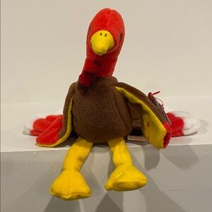 TY Beanie Baby - Gobbles the Turkey - NEW WITH TAGS!!vintage toys toy plush kids
